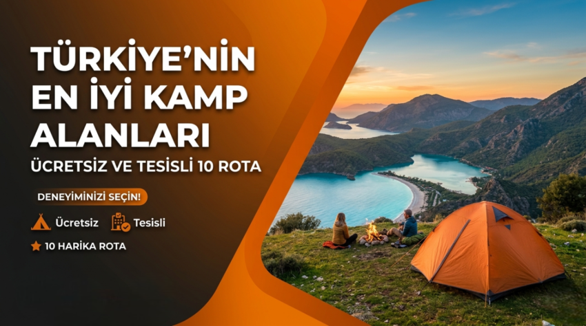 Türkiye’nin En İyi Kamp Alanları: Ücretsiz ve Tesisli 10 Rota