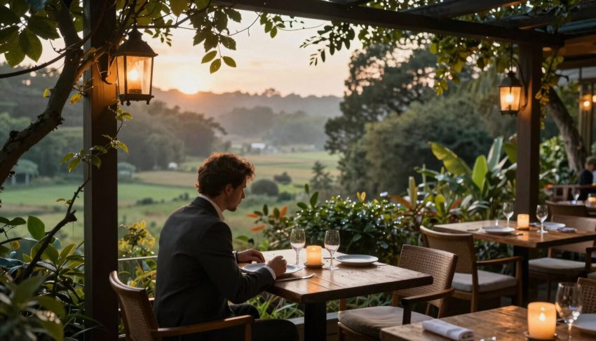 Doğayla İç İçe Manzaralı Restoranlarda Akşam Yemeği