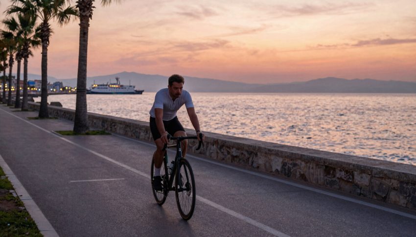 Karşıyaka Sahilinde Gün Batımıyla Keyifli Bisiklet Rotası